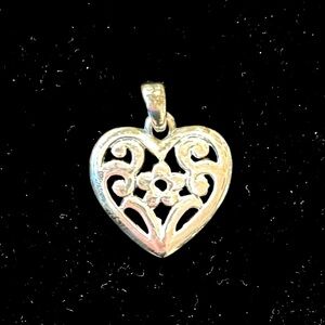 Sterling silver heart charm